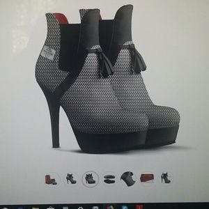 Italian Tassel Booty Pump Shoes